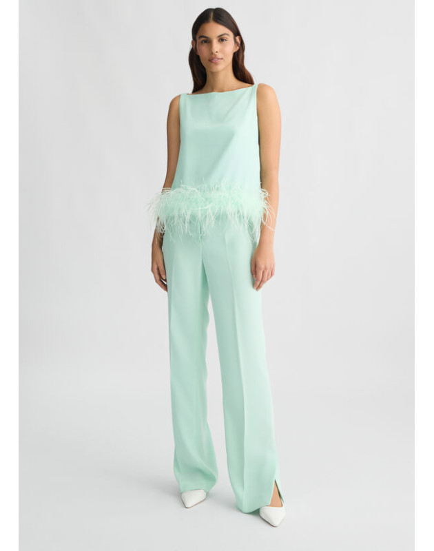 LIU JO- Pantaloni eleganti con spacco