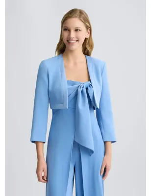 LIU JO- Giacca cropped in envers satin