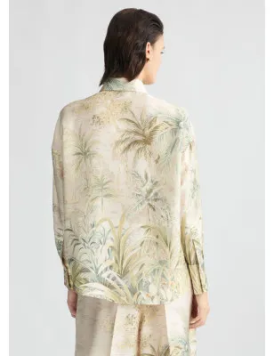 LIU JO- Camicia in twill con stampa