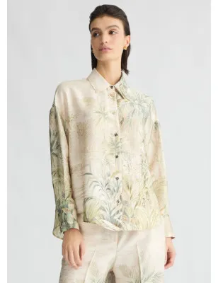 LIU JO- Camicia in twill con stampa