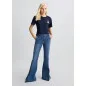 LIU JO- T-shirt in cotone con ricamo e strass LIU JO- T-shirt in cotone con ricamo e strass