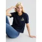 LIU JO- T-shirt in cotone con ricamo e strass LIU JO- T-shirt in cotone con ricamo e strass