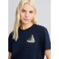 LIU JO- T-shirt in cotone con ricamo e strass LIU JO- T-shirt in cotone con ricamo e strass