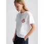 LIU JO- T-shirt in cotone con ricamo e strass LIU JO- T-shirt in cotone con ricamo e strass