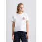 LIU JO- T-shirt in cotone con ricamo e strass LIU JO- T-shirt in cotone con ricamo e strass
