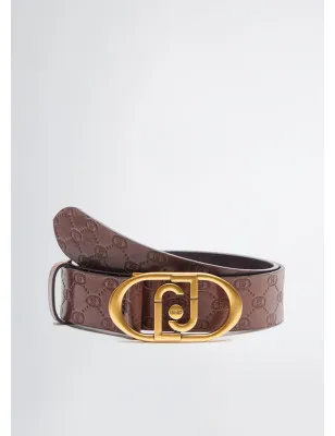 LIU JO- Cintura in pelle con logo