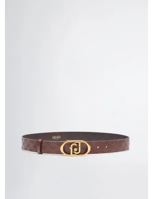 LIU JO- Cintura in pelle con logo