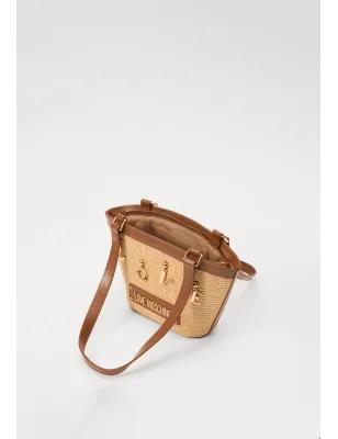 LOVE MOSCHINO- Borsa in rafia