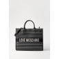 LOVE MOSCHINO- Borsa shopper L in canvas