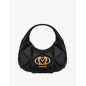 LOVE MOSCHINO- Hobo bag trapuntata Embossed Nero