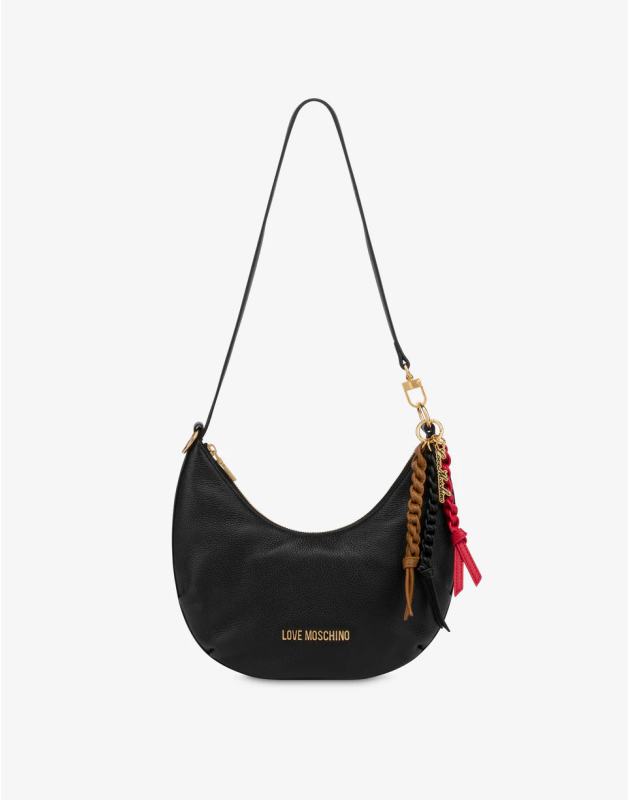 LOVE MOSCHINO- Hobo bag con charm