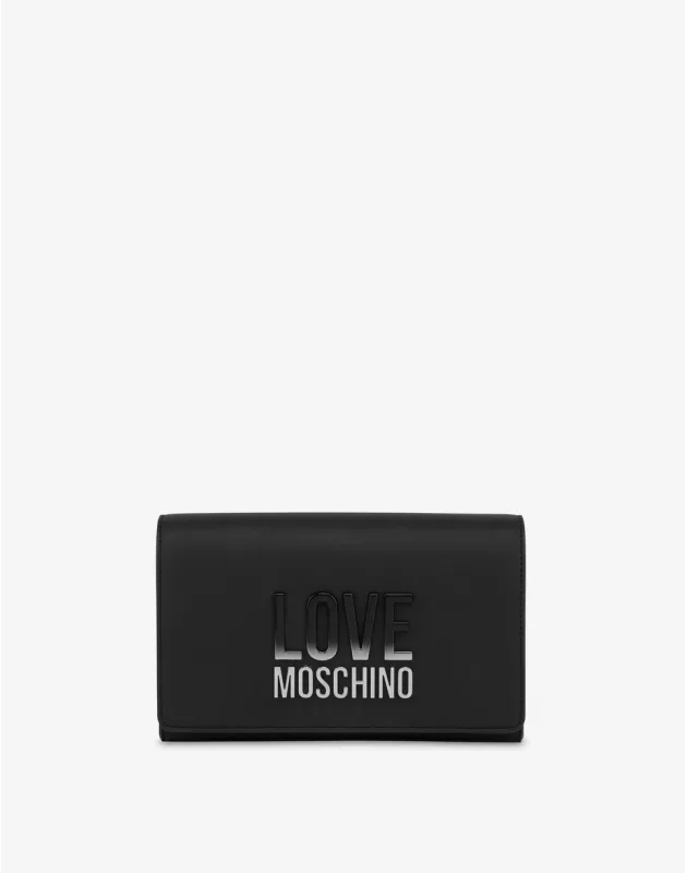 LOVE MOSCHINO- Clutch con logo sfumato