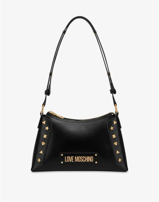 LOVE MOSCHINO- Borsa a spalla con borchie