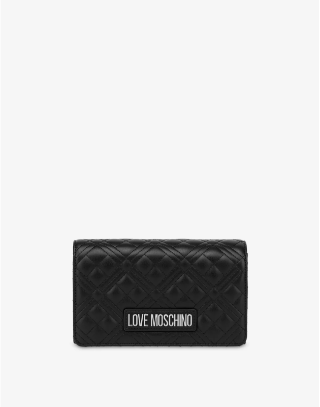 LOVE MOSCHINO- Clutch Shiny Quilted
