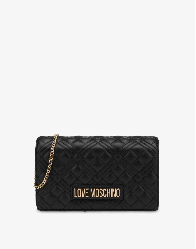 LOVE MOSCHINO- Clutch Shiny Quilted