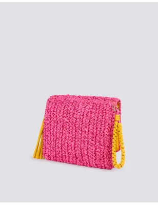 SUNDEK- Gabi Pochette in paper straw