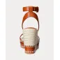 RALPH LAUREN- Espadrillas Hilarie in pelle brunita