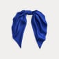 RALPH LAUREN- Foulard in seta bicolore con logo