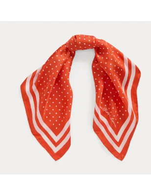 RALPH LAUREN- Foulard in Twill di Seta