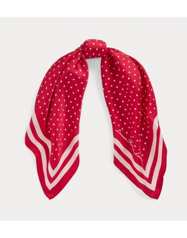RALPH LAUREN- Foulard in Twill di Seta