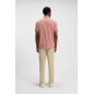 HUGO BOSS- Polo in maglia di cotone e lino