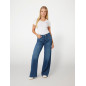 GUESS- T-shirt stretch logo Triangolo piccolo