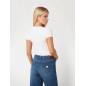 GUESS- T-shirt stretch logo Triangolo piccolo