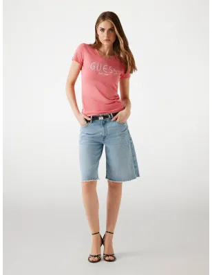 GUESS- T-shirt logo strass