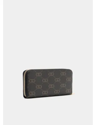 LIU JO- Portafoglio grande zip around con logo