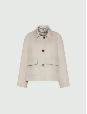 MARELLA- Trench corto in gabardina stretch
