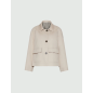 MARELLA- Trench corto in gabardina stretch