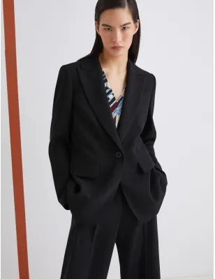 MARELLA- Giacca monopetto in envers satin