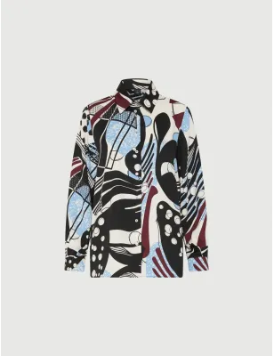 MARELLA- Camicia in satin stampato