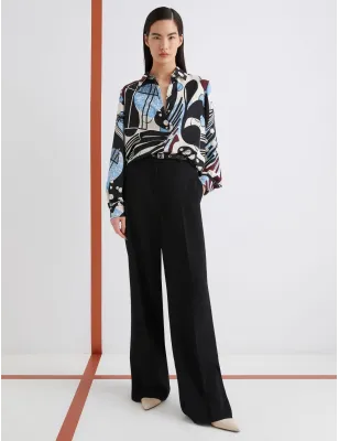 MARELLA- Camicia in satin stampato
