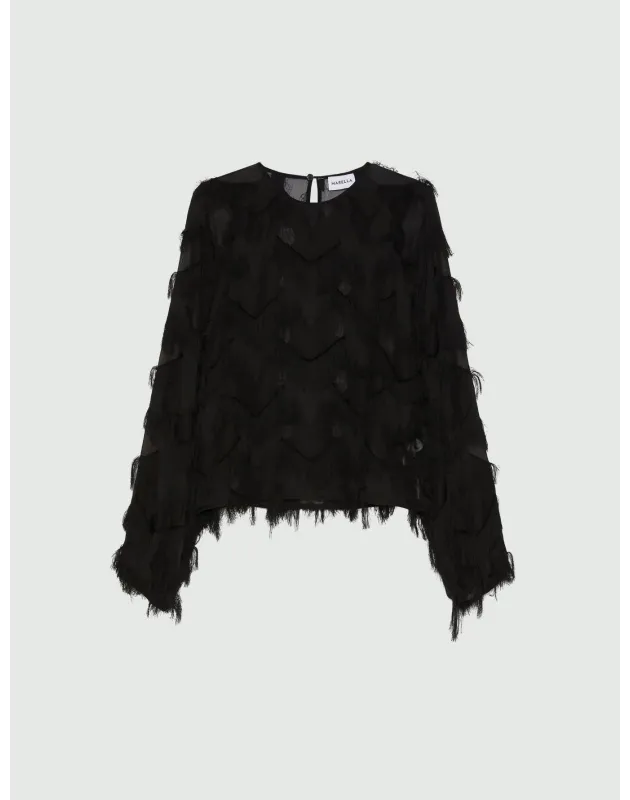 MARELLA- Blusa in fil coupé