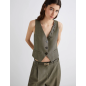 MARELLA- Gilet in saglia fluida