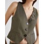 MARELLA- Gilet in saglia fluida