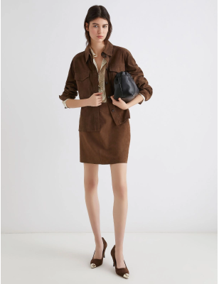 MARELLA- Camicia in suede