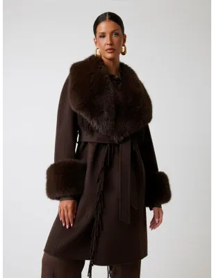 MARCIANO by GUESS- Cappotto lungo misto lana Marciano