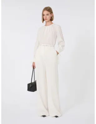 MAX MARA - Blusa in crêpe de Chine di seta