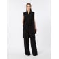 MAX MARA - Pantalone largo in cady