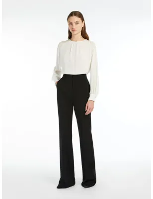 MAX MARA - Pantalone a zampa in cady
