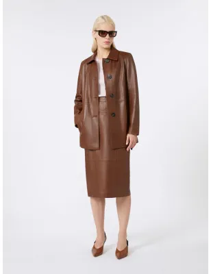 MAX MARA - Giacca in nappa con cintura