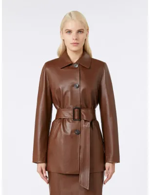 MAX MARA - Giacca in nappa con cintura