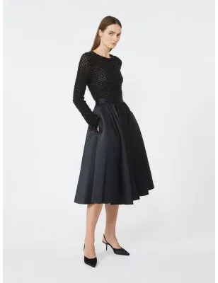 MAX MARA - Gonna a corolla in duchesse