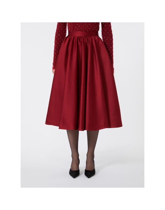 MAX MARA - Gonna a corolla in duchesse