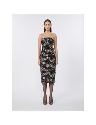 MAX MARA - Abito midi con paillette ricamate