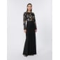 MAX MARA - Abito in tulle ricamato ed enver satin