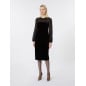 MAX MARA - Abito in velluto e georgette