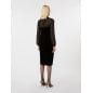 MAX MARA - Abito in velluto e georgette
